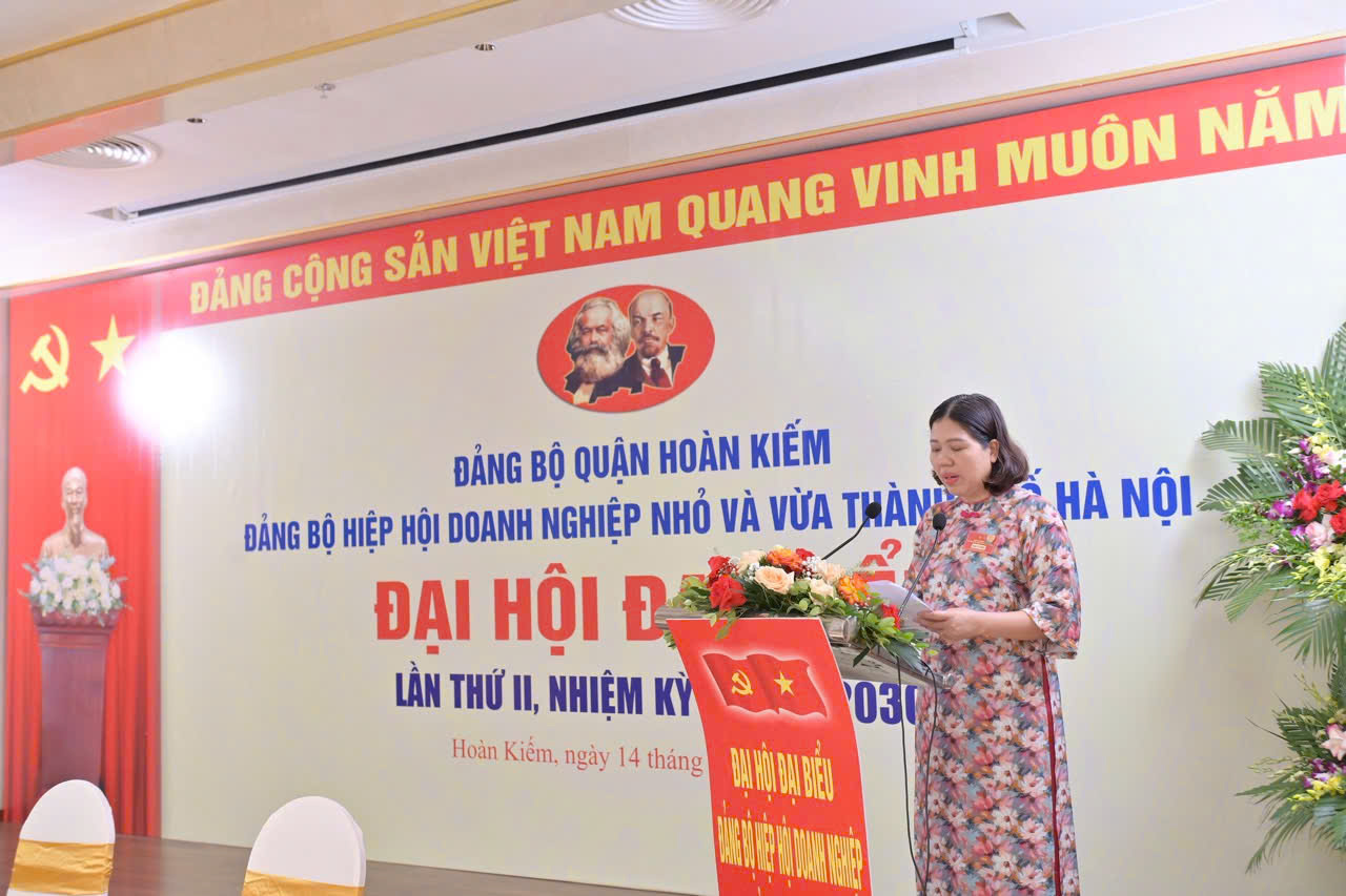 Chúc mừng thành công Đại hội Đại biểu Đảng bộ Hiệp hội Doanh nghiệp Nhỏ và Vừa TP. Hà Nội lần thứ II, nhiệm kỳ 2025–2030